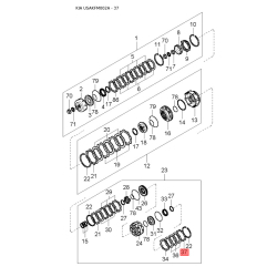 Цепь, привод маслонасоса 0K012-17945 Mobis