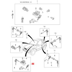 Кришка, бачок гальмівної рідини 0K011-49650 Mobis