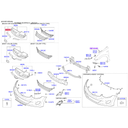 Кронштейн, буфер правий 86353-3X200 Mobis