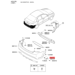 Кронштейн, буфер лівий 86655-1G001 Mobis