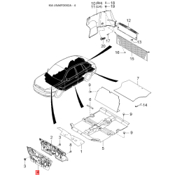 Центральная консоль комлекующие 84676-FD100BT Mobis