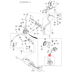 Усилитель задний боковины правый 0K3YA-70300 Mobis