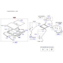Люк и комплектующие 81600-3X000YDA Mobis