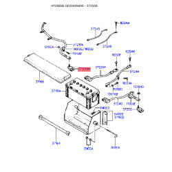 Кріплення акумулятора 37250-33000 Mobis