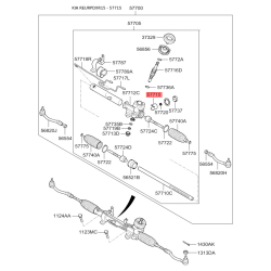 Упор (підп'ятник, пробка) регулювання рульового механізму 57715-4L100 Mobis