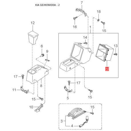Перетворювач крутного моменту 0K32B-19020 Mobis - 0K32B19020 - схема з каталогу 2, GEXKFAK00A 0K32B19020