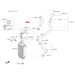 Рукав повітрозабірника, повітряний фільтр 28274-2A440 Mobis
