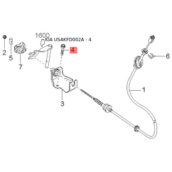 Кріплення радіатора праве верхнє 0K30A-15240D Mobis