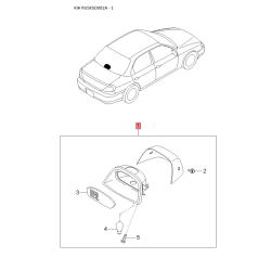 Захист випускного колектора 0K2NC-13390 Mobis