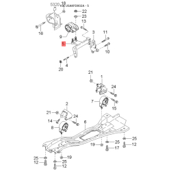 Ущільнююче кільце валу, кермовий механізм 0K30A-32210 Mobis