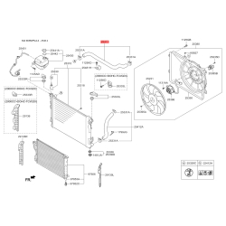 Шланг радиатора верхний 25411-2S101 Mobis