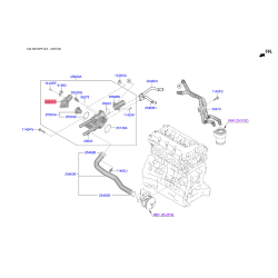 Корпус термостата 25631-2E500 Mobis
