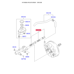 Ремкомплект головного гальмівного циліндра 58510-29A00 Mobis