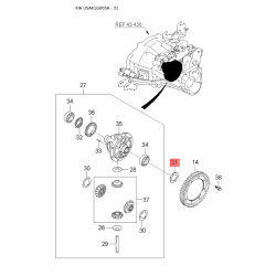 Шплінтова пружина, паливний фільтр (термостат) 31159-38000 Mobis