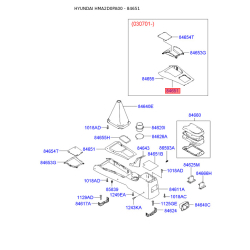 Центральна консоль комплектуючи верхня 84651-2D600AX Mobis