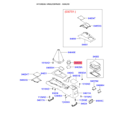 Центральна консоль комплектуючи 84620-2D100 Mobis