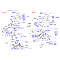 Каркас сидіння лівий 88521-39350 Mobis