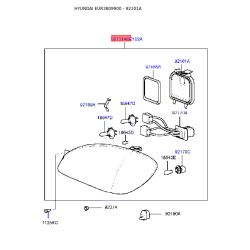 Фара основна ліва 92101-38010 Mobis