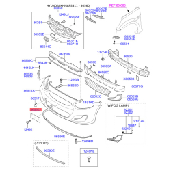 Кронштейн, буфер 86519-1R010 Mobis
