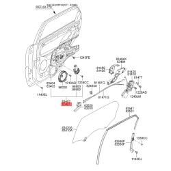 Подъемное устройство для окон левое 83401-1F010 Mobis