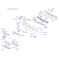 Эмблема задней и боковой двери, капота 86300-25500 Mobis