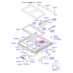 Люк и комплектующие правый 81650-39000 Mobis