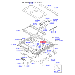Люк и комплектующие левый 81649-39000 Mobis