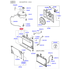 Радіатор охолодження двигуна 25310-1G311 Mobis