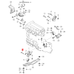 Кронштейн, крепление механической коробки передач 43175-39710 Mobis