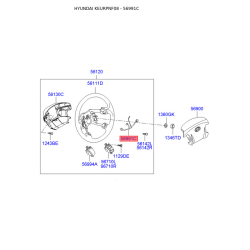 Проводка (джгут) рульового колеса 56991-3K161 Mobis