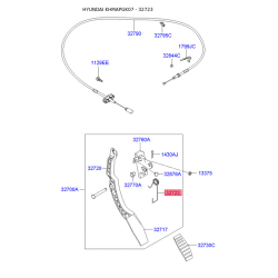 Пружина прижимная колодок стояночного тормоза 32725-29010 Mobis