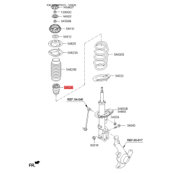Пылезащитный комплект амортизатора 54626-1W000 Mobis