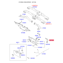 Кронштейн панели приборов (торпеды) 84719-2D000 Mobis