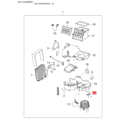 Гайка шаровой опоры 54731-FD000 Mobis