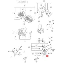 Щит заднего стояночного тормоза в сборе правый 58365-38040 Mobis