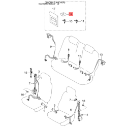 Шарнирный кронштейн, балка моста правая 55180-FD000 Mobis