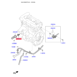 Термостат охлаждающей жидкости 25500-2E085 Mobis