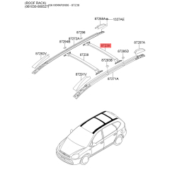 Молдинг крыши 87290-1D000 Mobis