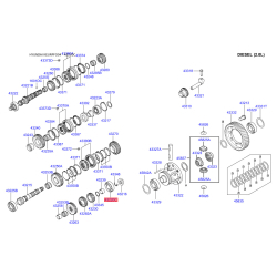 Подшипник вторичного вала передний задний 43220-3A040 Mobis