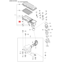 Бокове вікно ліве 0K34C-73661 Mobis