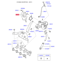 Колектор, система випуску 28571-27110 Mobis