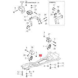 Брызговик передний правый 0K34A-51881A Mobis