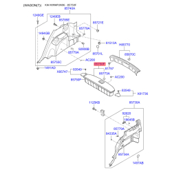 Оббивка багажника 85715-1D900RU Mobis