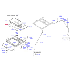 Люк и комплектующие 81666-2B000SH Mobis