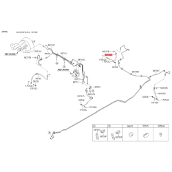 Шланг гальмівний правий 58738-2S100 Mobis
