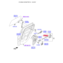Замок дверей 81491-2S000 Mobis