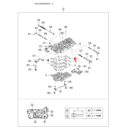 Дзеркало зовнішнє заднє праве 0K2FG-69120XX Mobis