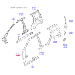 Боковина права 71120-26B10 Mobis