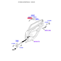 Рама ручки двери правая 82661-3X200 Mobis