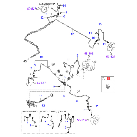 Клапан выпускной 0K2NC-12121 Mobis - 0K2NC12121 - схема с каталога 6, EURKRS002A 0K2NC12121